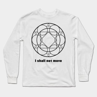 BLM Not Moving V2 Long Sleeve T-Shirt